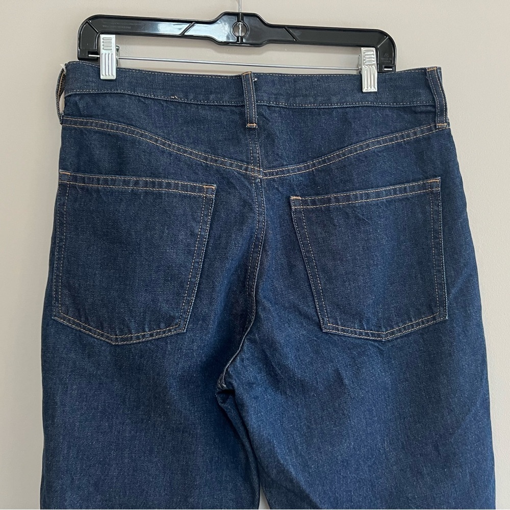 Gap Denim High Rise Barrel Ankle Length Jeans in Dark Indigo Blue, size 28/6R - Picture 5 of 12